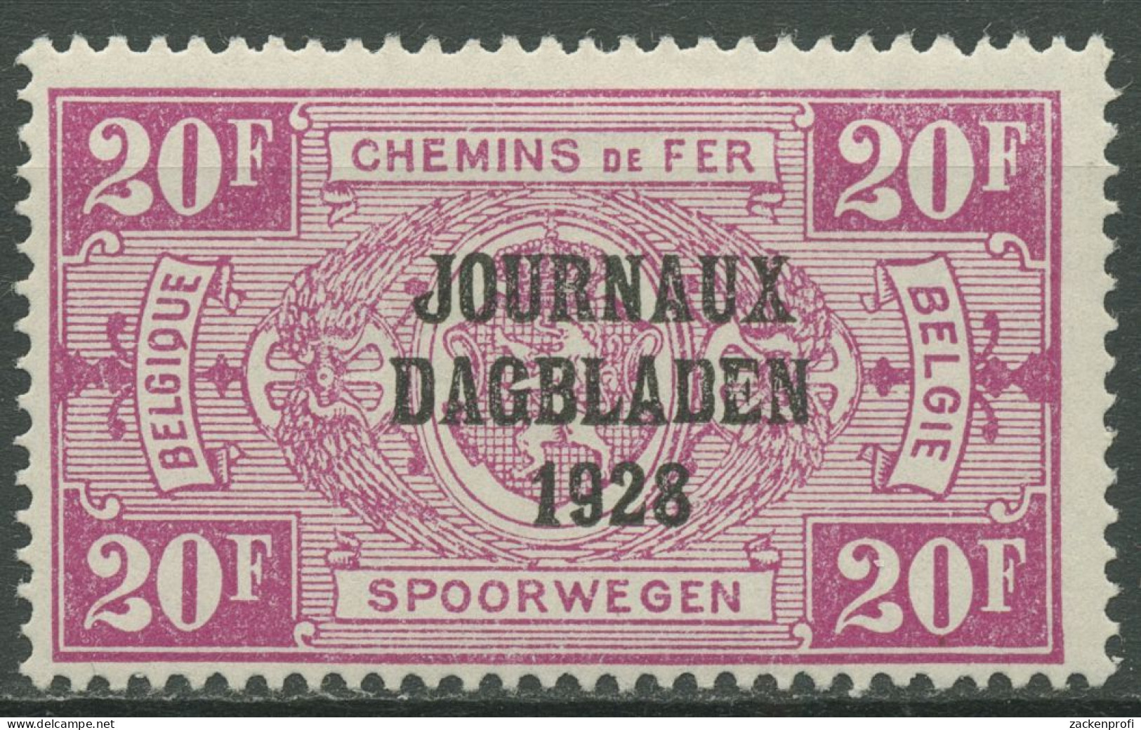 Belgien 1928 Zeitungspaketmarke Mit Aufdruck ZP 19 Mit Falz - Newspaper [JO]