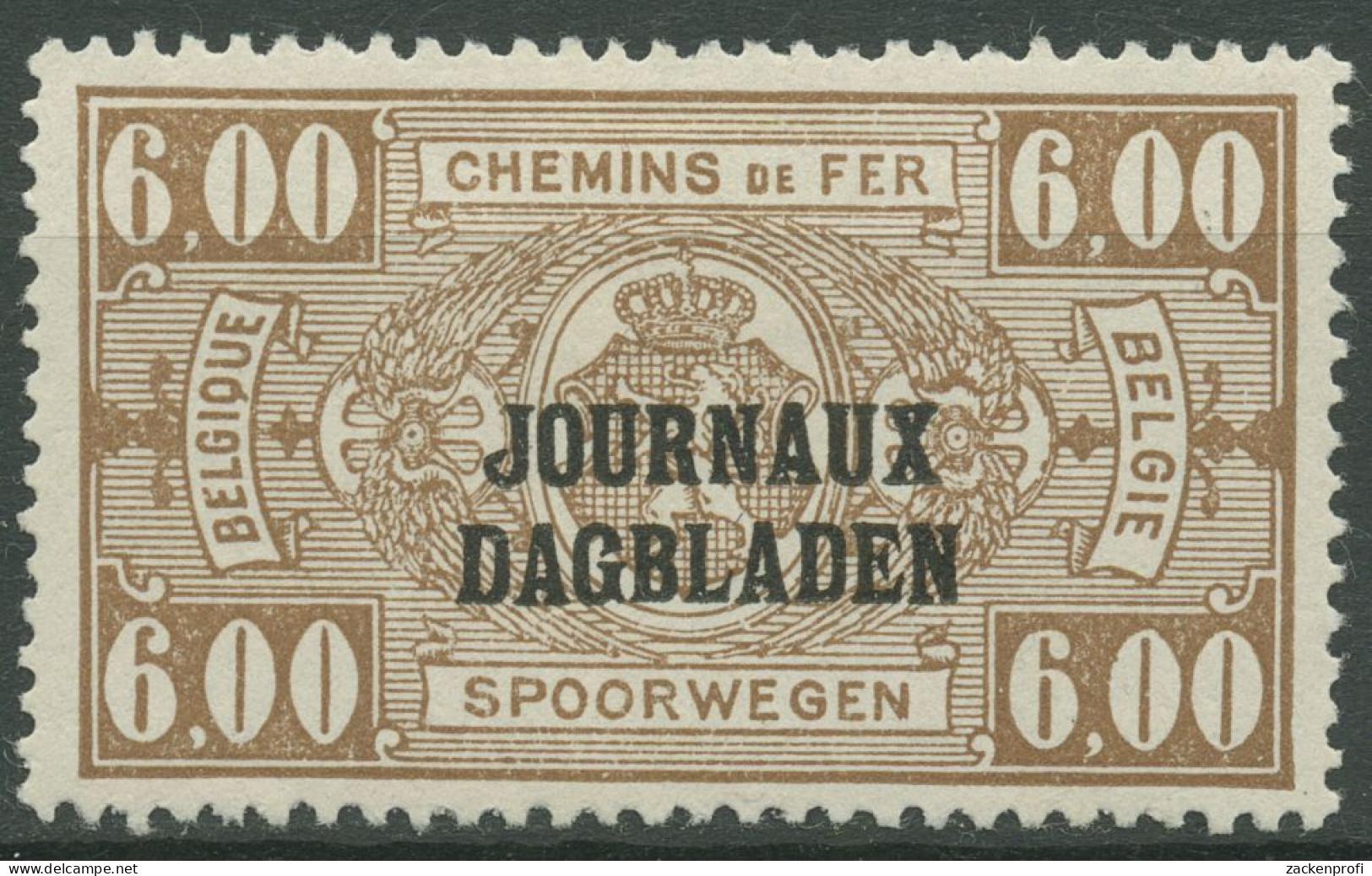 Belgien 1929 Zeitungspaketmarke Mit Aufdruck ZP 36 Mit Falz - Periódicos [JO]