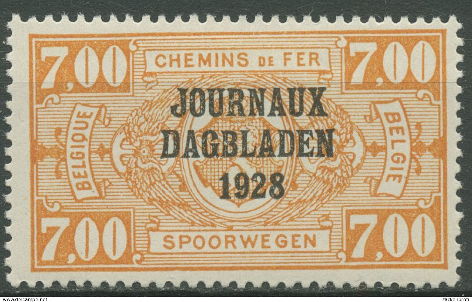 Belgien 1928 Zeitungspaketmarke Mit Aufdruck ZP 15 Mit Falz - Periódicos [JO]