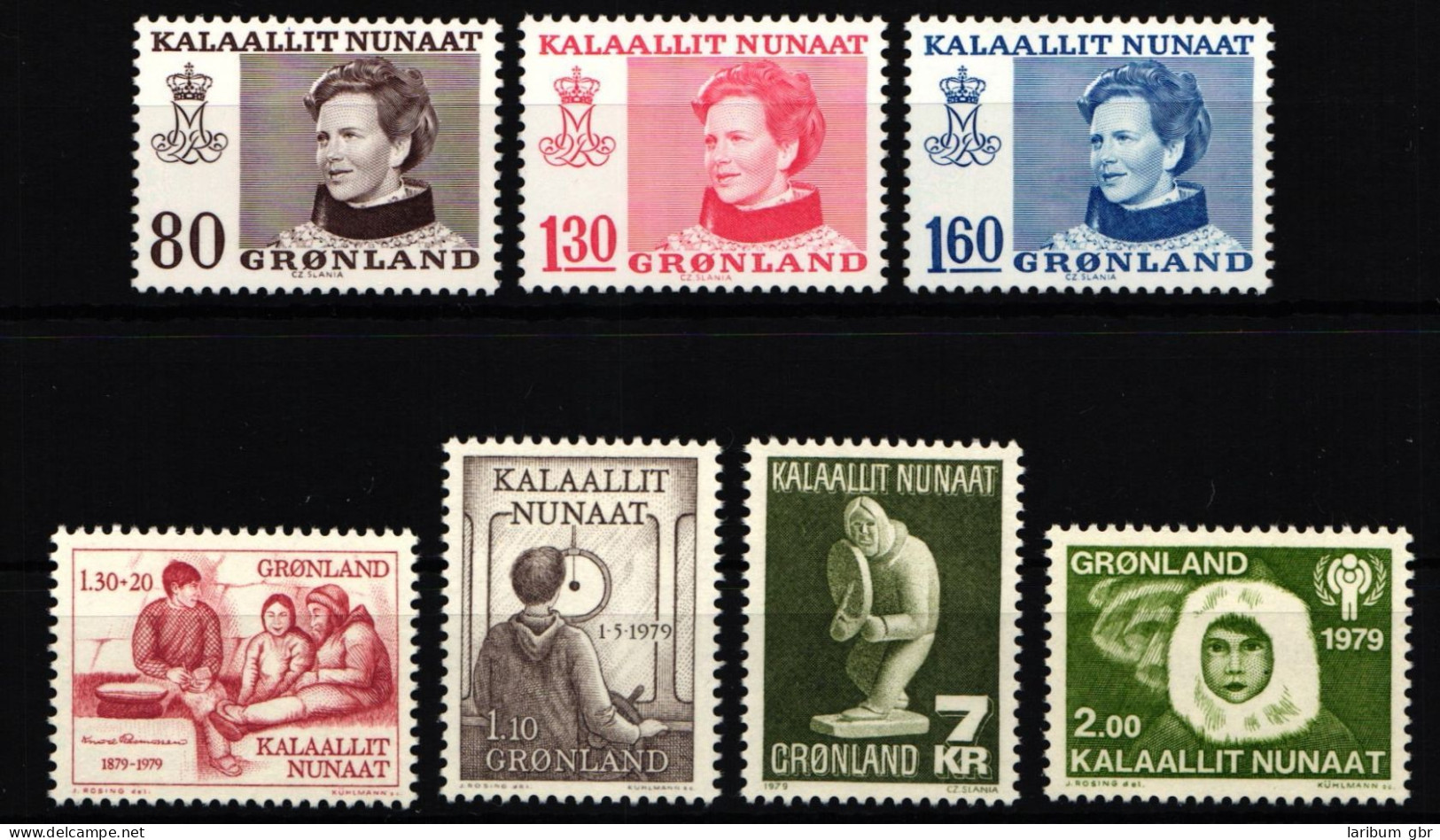 Dänemark Grönland Jahrgang 1979 Mit 112-118 Postfrisch #KG445 - Sonstige & Ohne Zuordnung