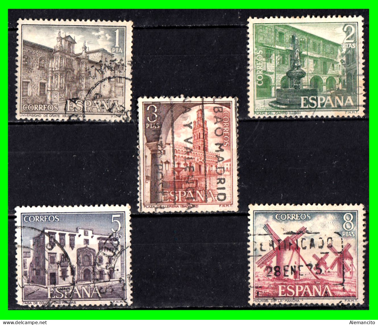 ESPAÑA.-  SELLOS AÑOS 1973 -. SERIE TURISTICA -. SERIE .- - Used Stamps