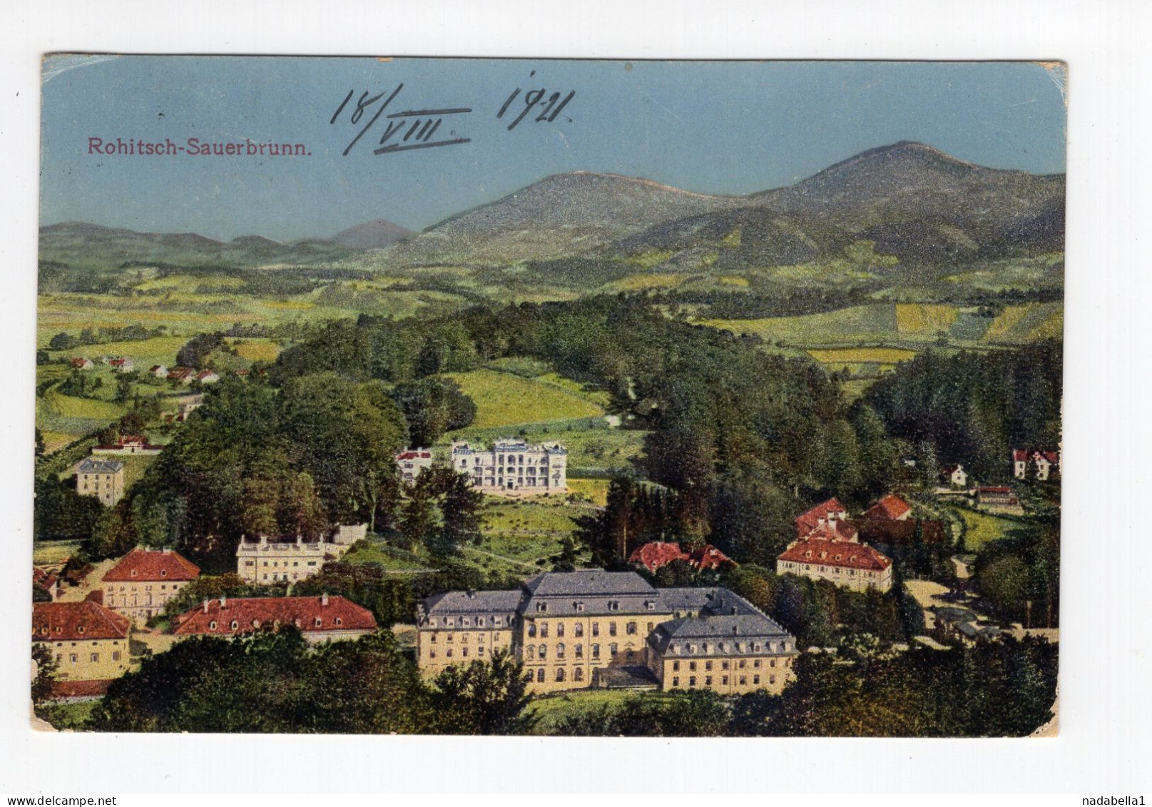1921. KINGDOM OF SHS,SLOVENIA,ROGASKA SLATINA,POSTCARD,USED TO PANCEVO - Yougoslavie