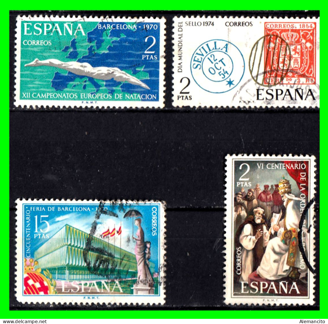 ESPAÑA.- 4 SELLOS AÑOS 1973  Y 74 -. - Used Stamps