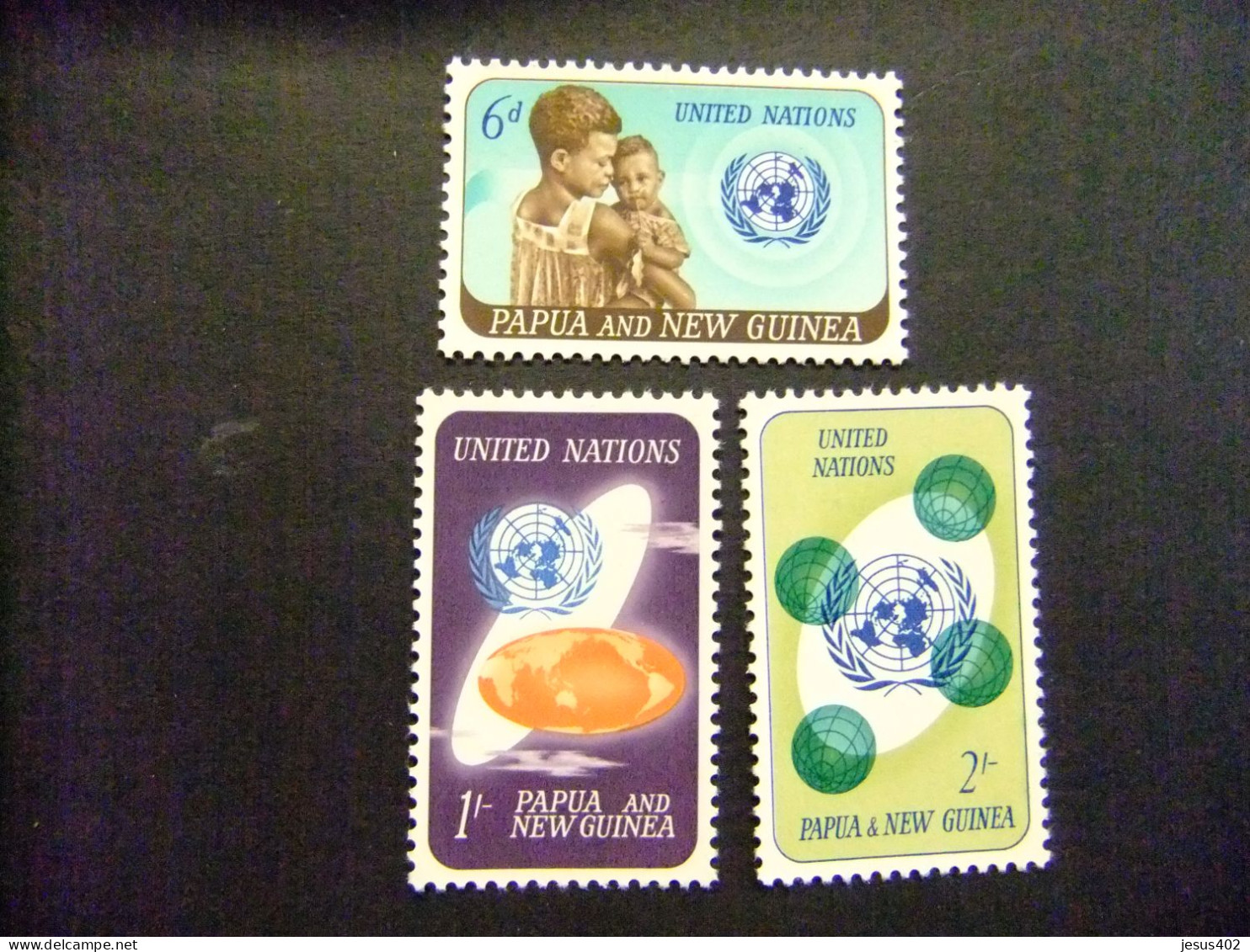 52 PAPUA NEW GUINEA / NUEVA GUINEA 1965 / ONU / YVERT 80 / 82 MNH - UNO