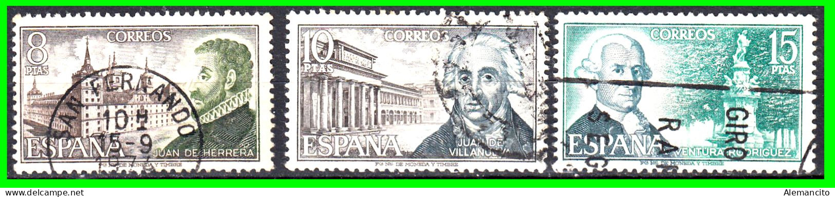 ESPAÑA.-  SELLOS AÑOS 1973 -. SERIE -. PERSONAJES ESPAÑOLES  -. SERIE .- - Used Stamps