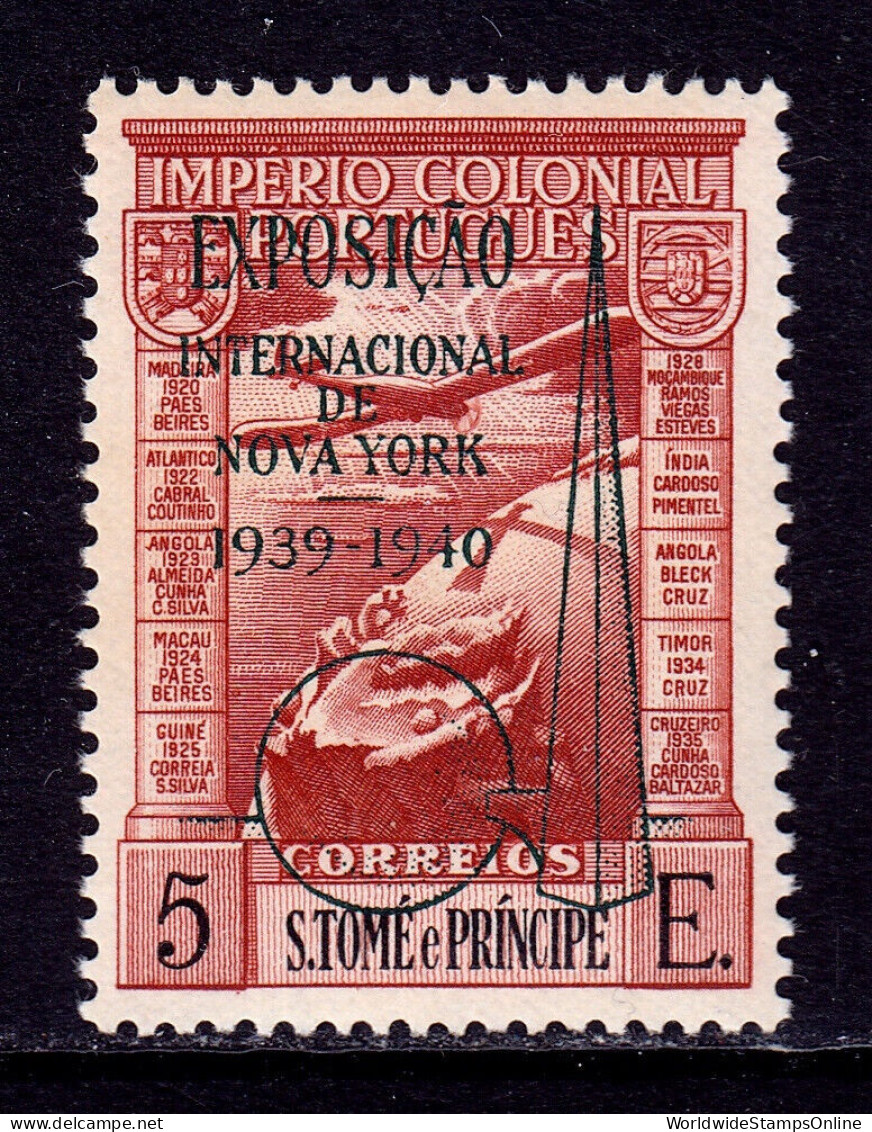 ST. THOMAS & PRINCE — SCOTT C16 (note) — 1938 WORLD'S FAIR OVPT.— MNH — SCV $100 - St. Thomas & Prince