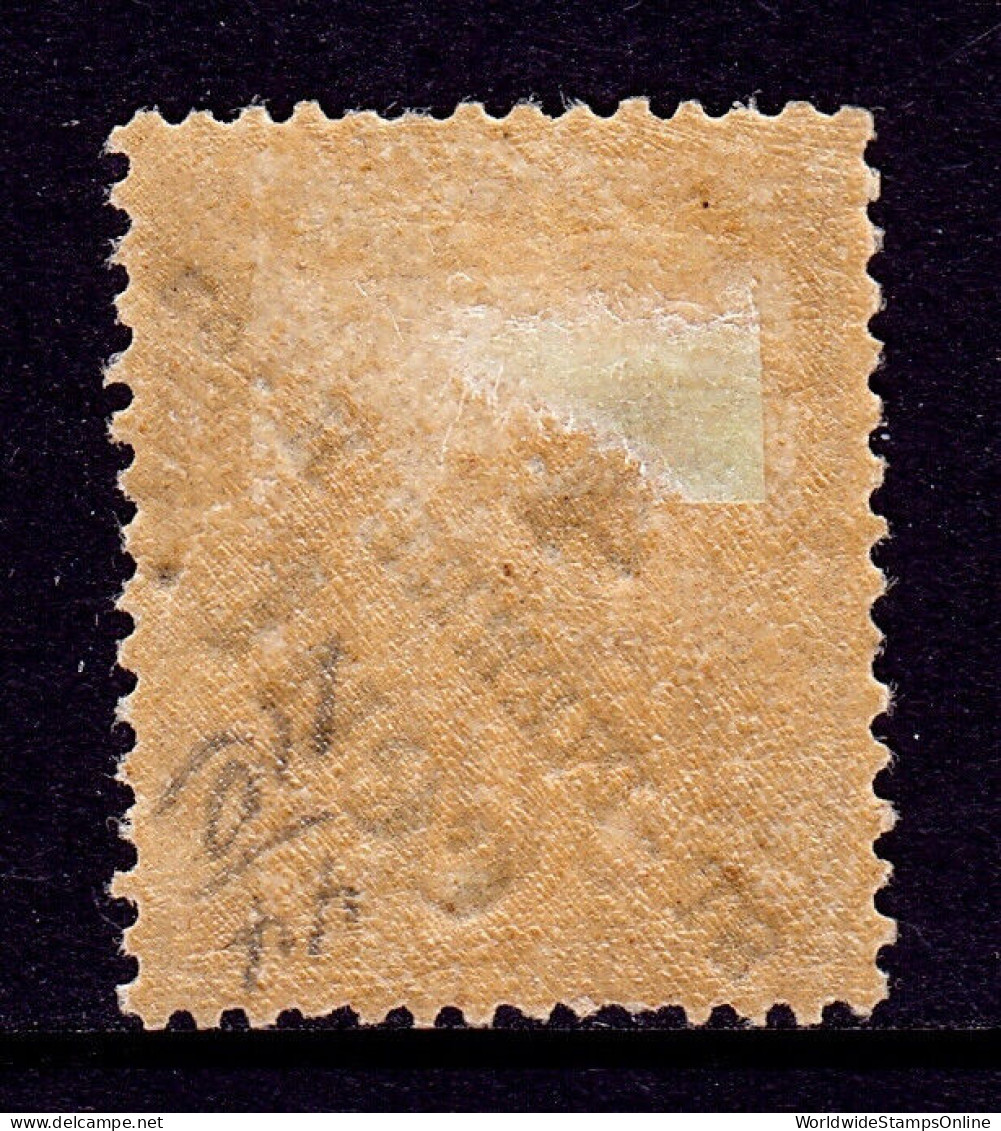 ST. PIERRE & MIQUELON — SCOTT 44 — 1891 4c ON 30c SURCHARGE — MH — SCV $32 - Nuovi