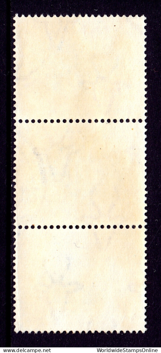 SOUTH AFRICA — SCOTT 63 — 1949 2/6- TREKKING PICTORIAL — USED STRIP/3 — SCV $30+ - Used Stamps