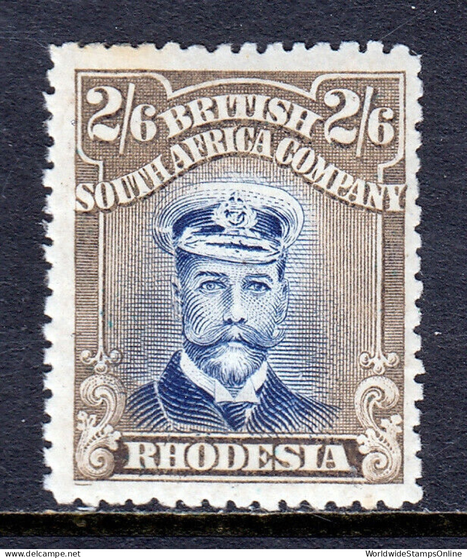 RHODESIA — SCOTT 133 (SG 274) — 1918 2/6- ADMIRAL, P14, DIE III — MH — SCV $65 - Northern Rhodesia (...-1963)
