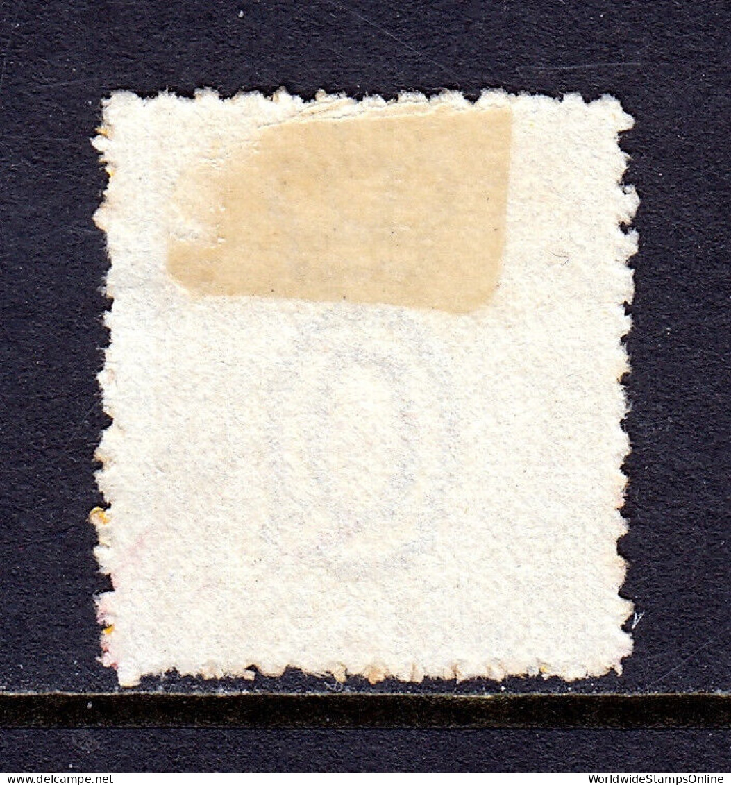 QUEENSLAND — SCOTT 68a (SG 169a) — 1883 4d QV "PENGE" FLAW — USED — SCV $70 - Used Stamps