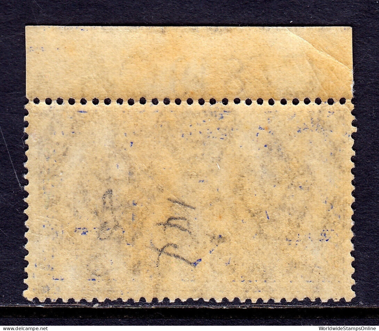 NEW HEBRIDES (FR) — SCOTT 43 — 1924 50c ON 25c WITH CROWN CA WMK. — MH — SCV $40 - Unused Stamps