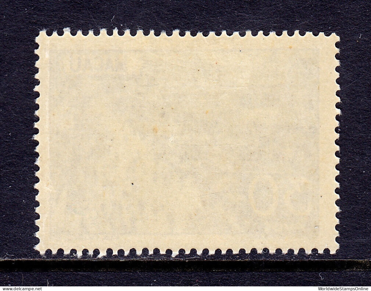 MACAO — SCOTT 346 —  1950 30a MARGINAL AVE PICTORIAL — MH — SCV $28 - Unused Stamps