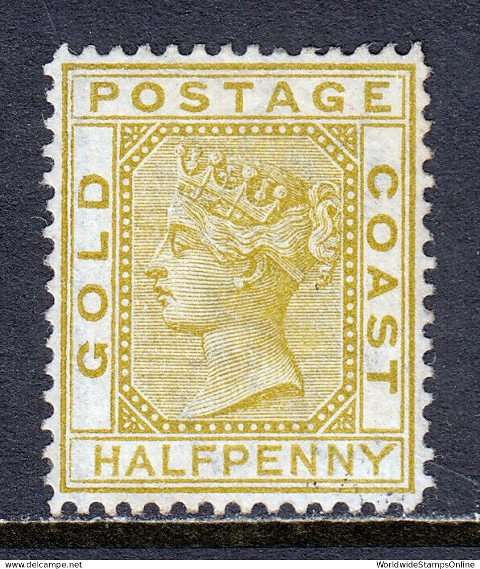 GOLD COAST — SCOTT 4 — 1879 ½d BISTRE QV ISSUE — MNG — SCV $100 - Goldküste (...-1957)