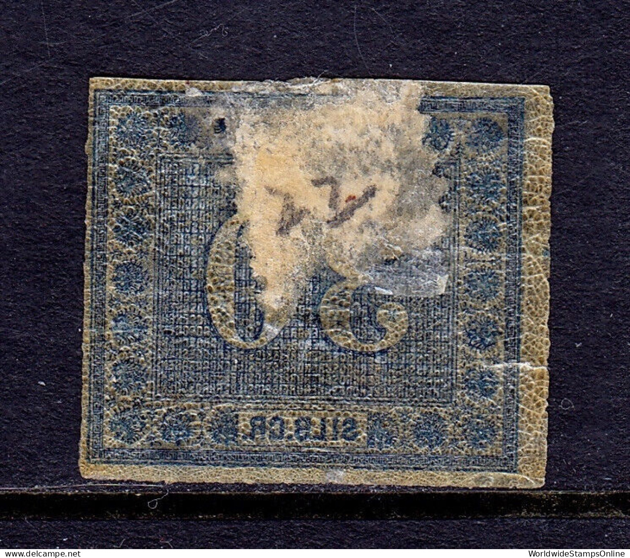 GERMANY (PRUSSIA) — SCOTT 22 — 1866 30sg BLUE NUMERAL — MH — SCV $110 - Nuevos