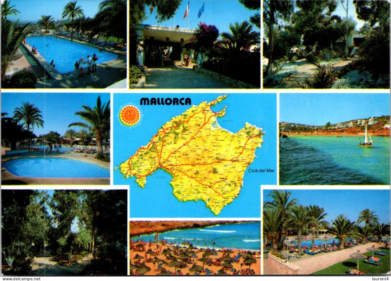 2-4-2024 (4 Y 42) Spain (posted To France 1990) Mallorca (with Map) - Maps