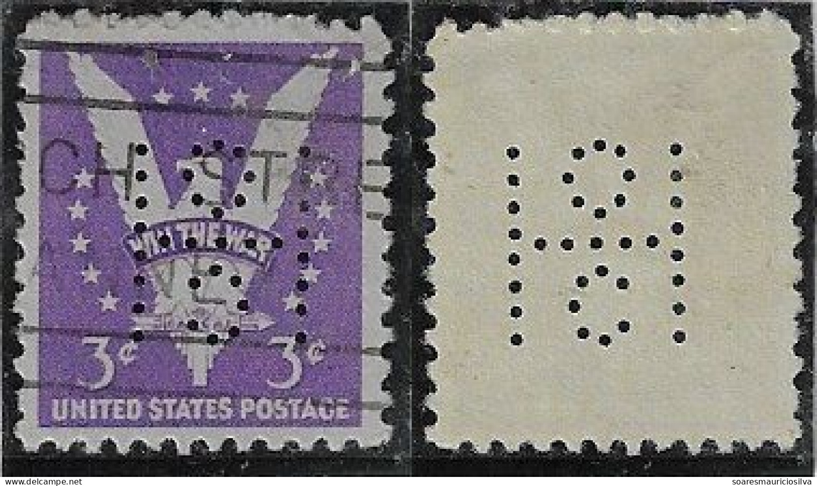 USA United States 1926/1954 Stamp With Perfin HC/O By Hagedorn & Company From New York Lochung Perfore - Zähnungen (Perfins)
