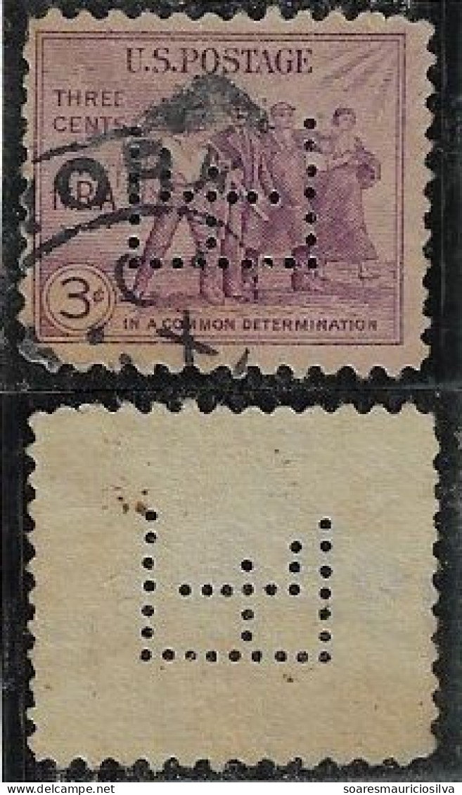 USA United States 1902/1934 Stamp With Perfin EF By Elliot Fisher Company From New York Lochung Perfore - Perforados