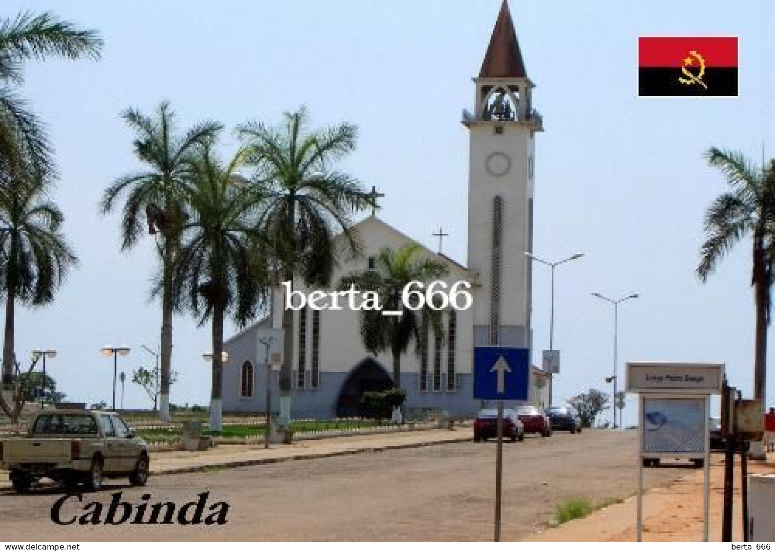 Angola Cabinda Cathedral New Postcard - Angola