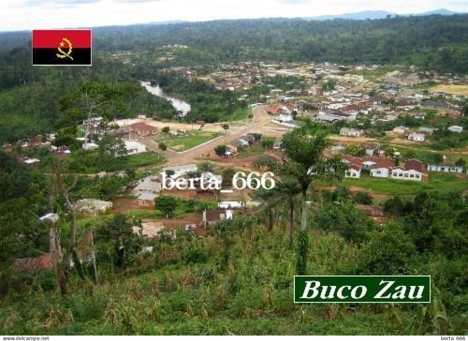 Angola Cabinda Exclave Buco Zau New Postcard - Angola