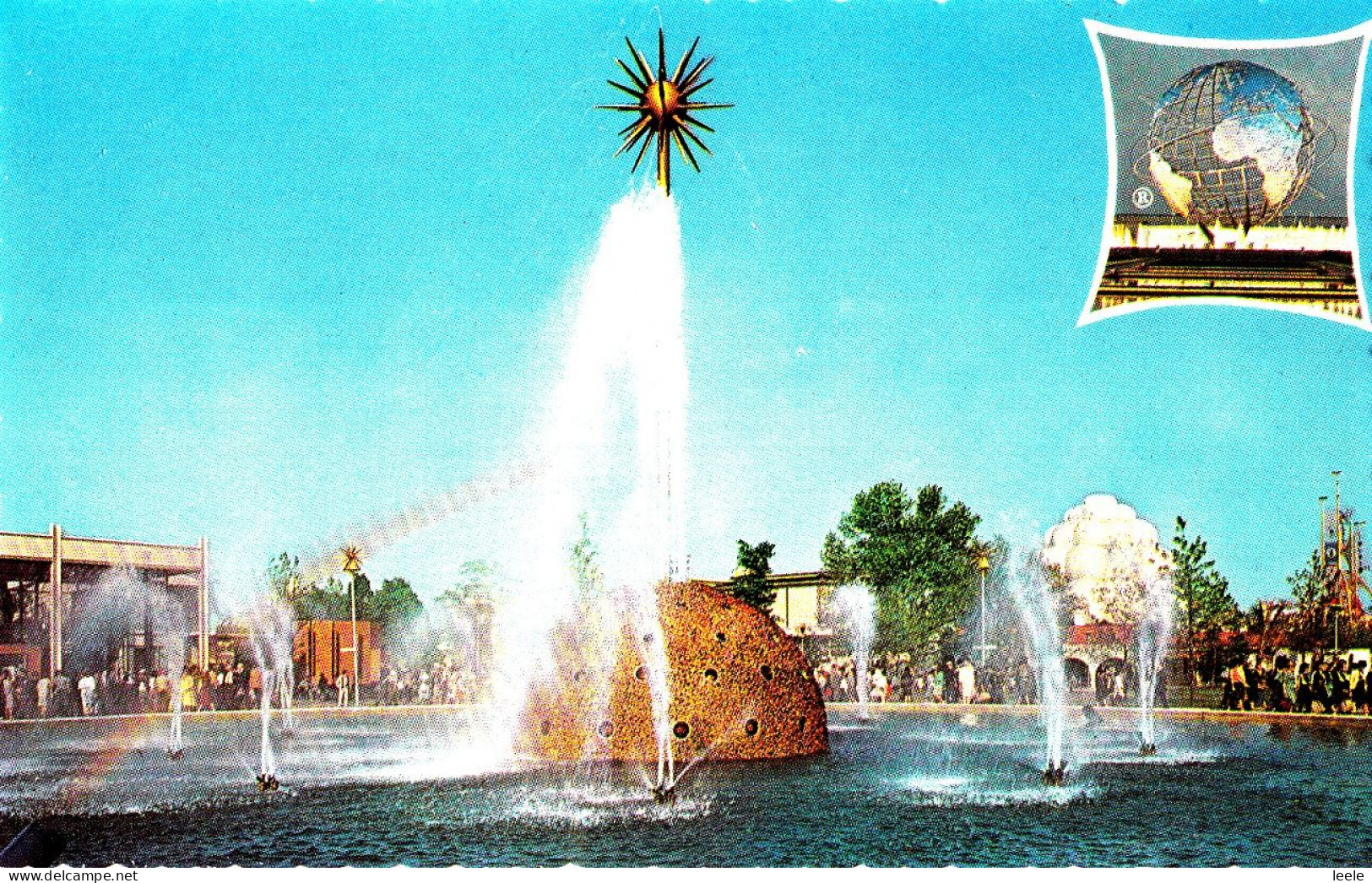 CY33. Vintage US Postcard.  New York World's Fair. The Solar Fountain. - Expositions