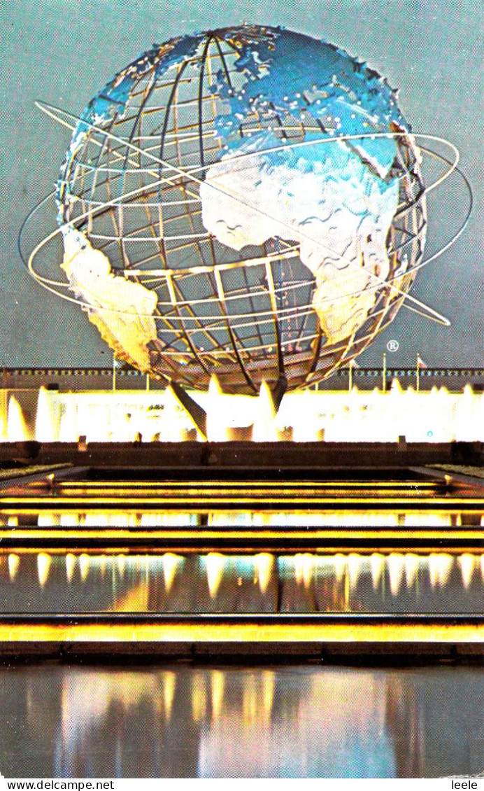 CY55. Vintage US Postcard. New York World's Fair. The Unisphere At Night. - Expositions