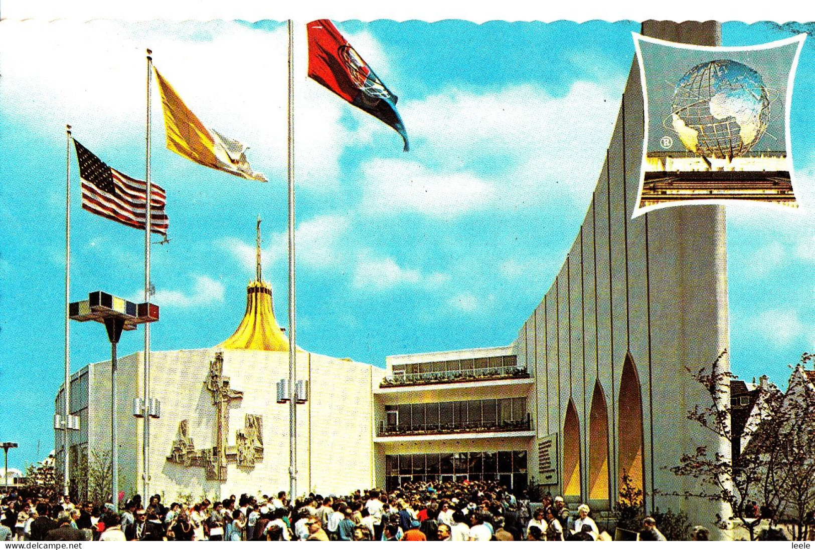 CY48. Vintage US Postcard.New York World's Fair. The Vatican Pavilion - Expositions