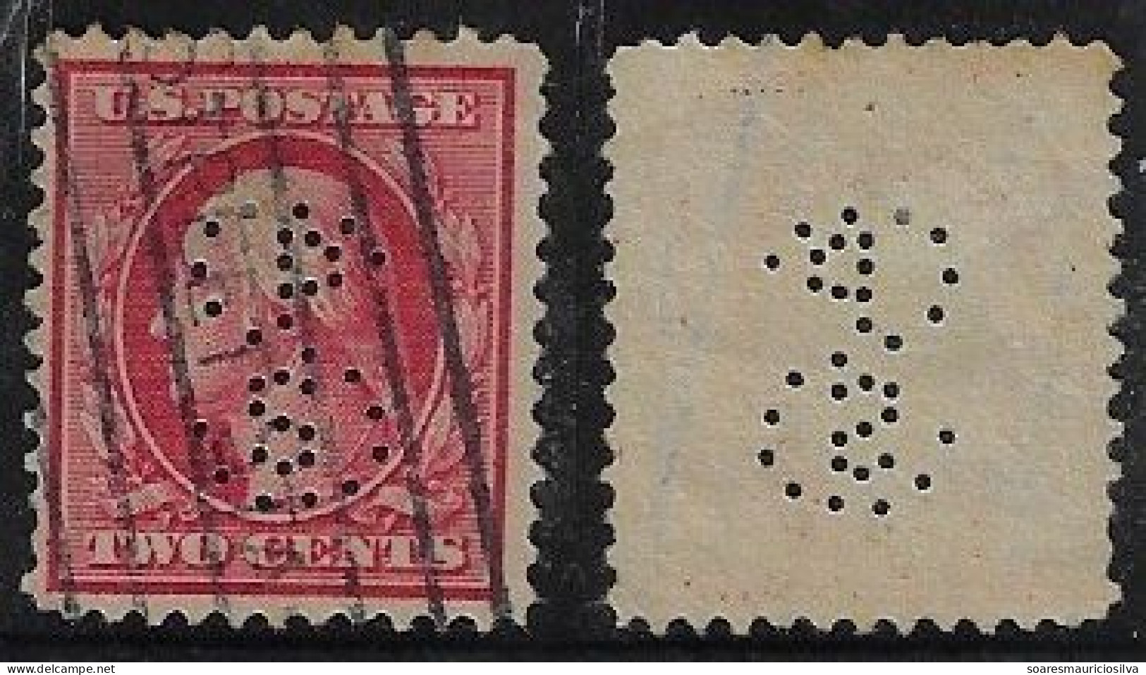 USA United States 1902/1963 Stamp With Perfin SP/S By Southern Pacific Steamship Lines Lochung Perfore - Perforados