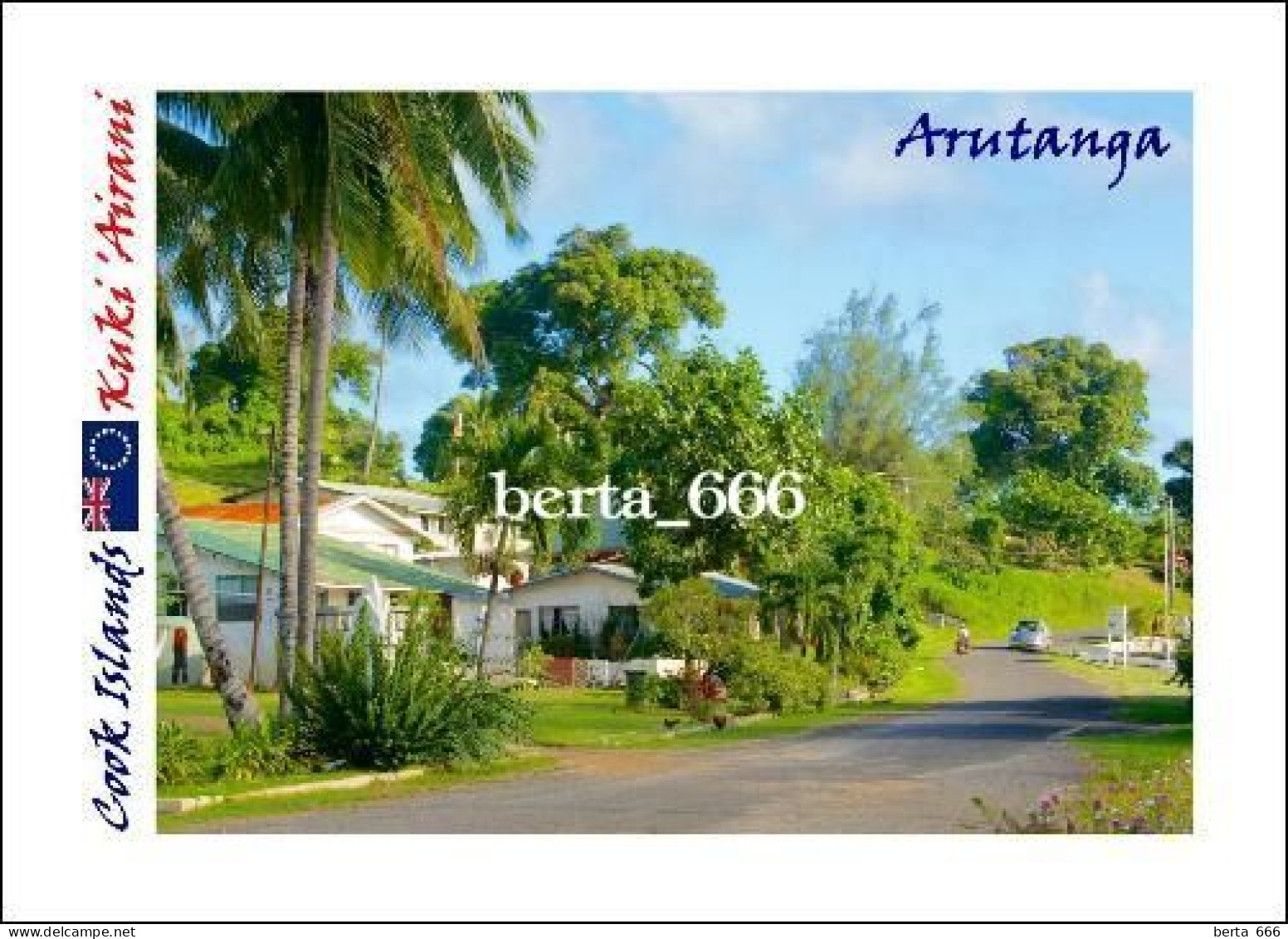 Cook Islands Aitutaki Arutanga New Postcard - Islas Cook