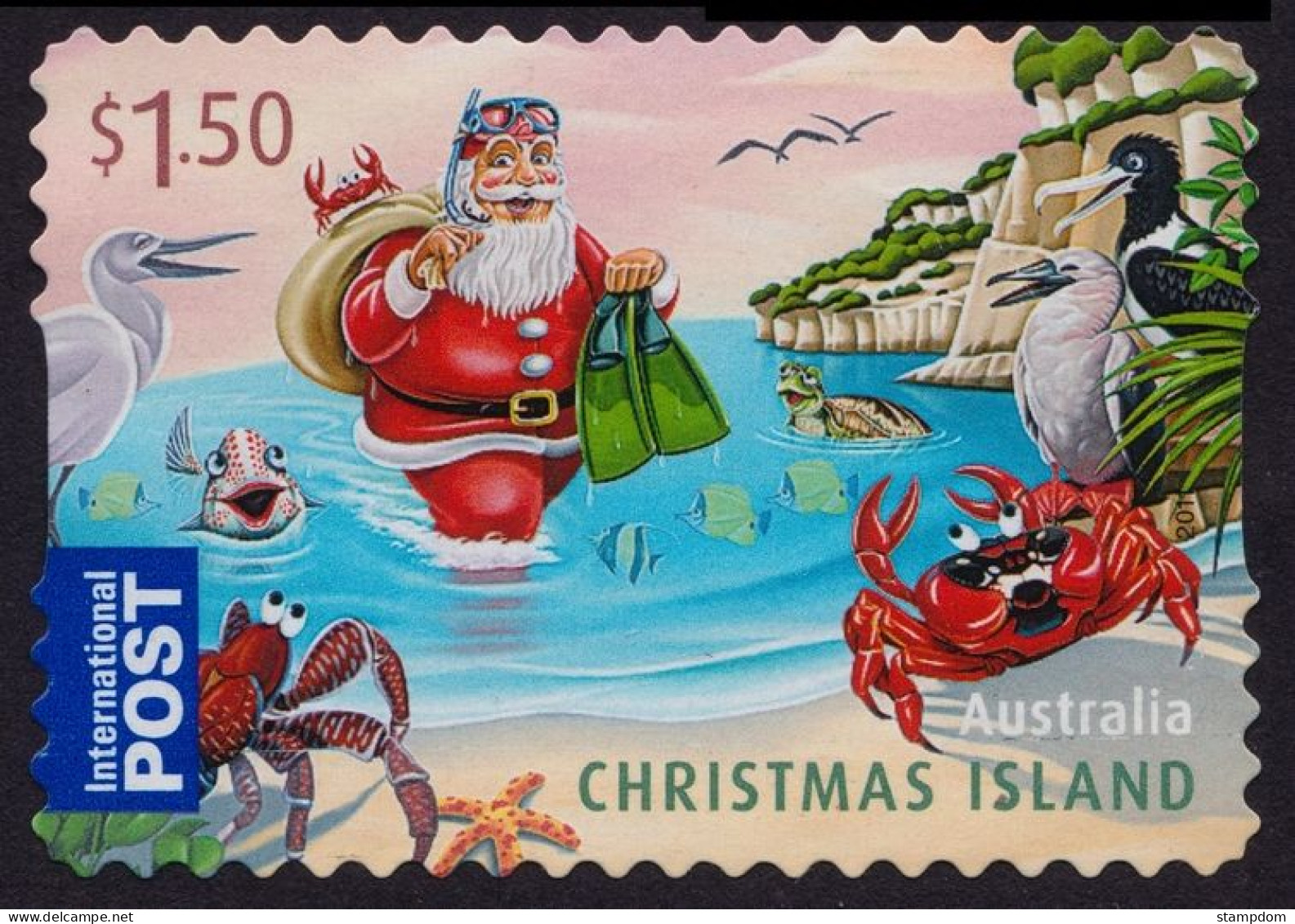 AUSTRALIA CHRISTMAS ISLAND 2011 Christmas $1.50 [SA] Sc#500 USED @O442 - Christmaseiland