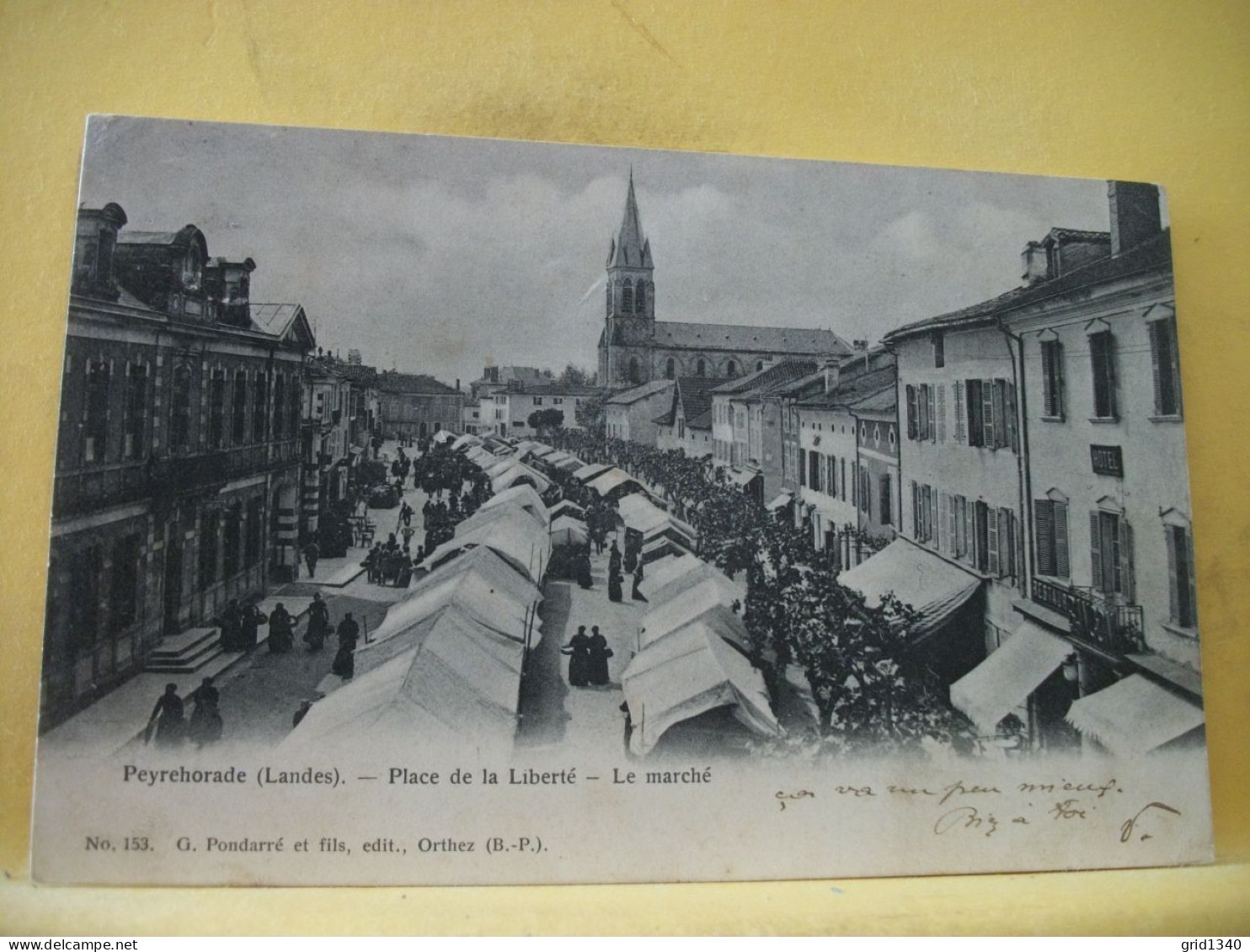 40 2611 CPA 1903 - 40 PEYREHORADE - PLACE DE LA LIBERTE - LE MARCHE - BELLE ANIMATION - Marchés