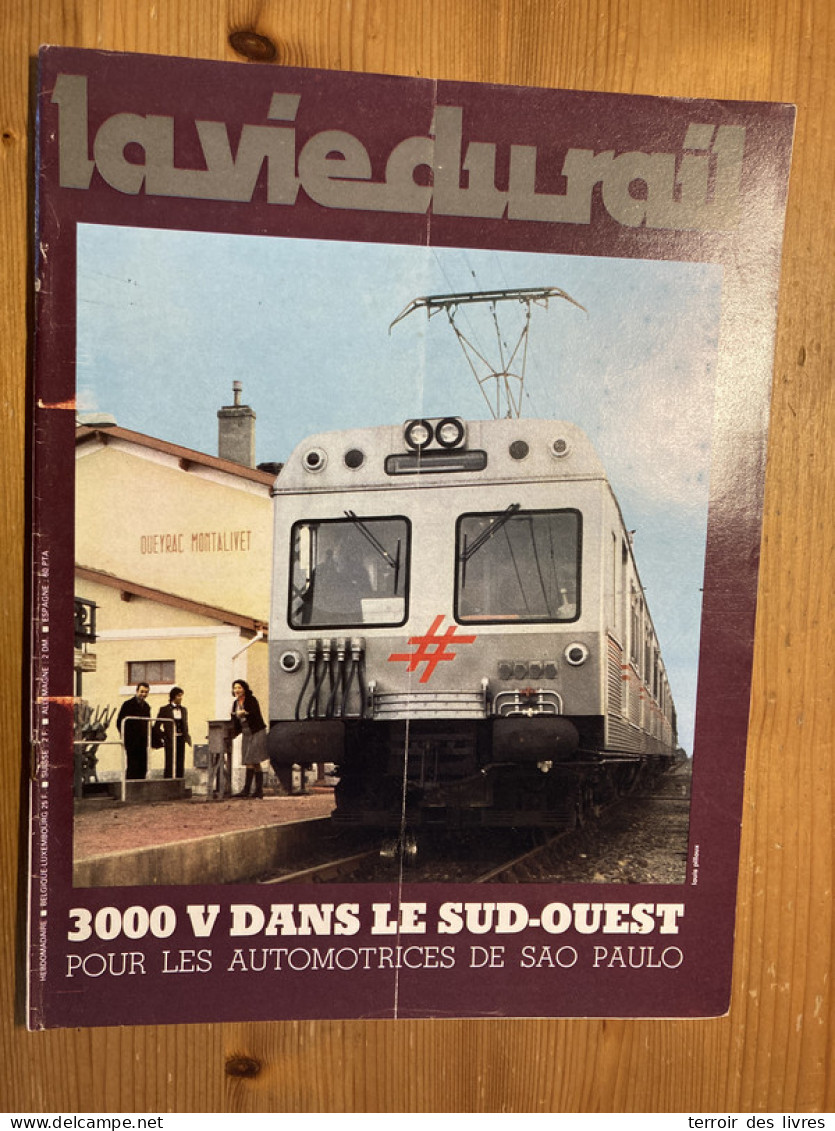 Vie Du Rail 1978 1633 Centenaire CERBERE PORT BOU GRANOLLERS - Depot D' AURAY - Trenes