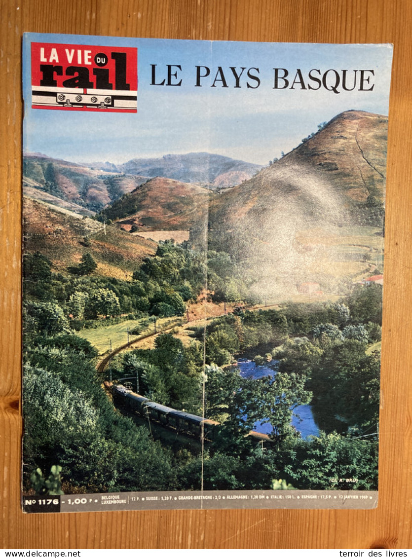 Vie Du Rail 1969 1176 PAYS BASQUE BAYONNNE HENDAYE IRUN PEE SUR NIVELLE - Trains