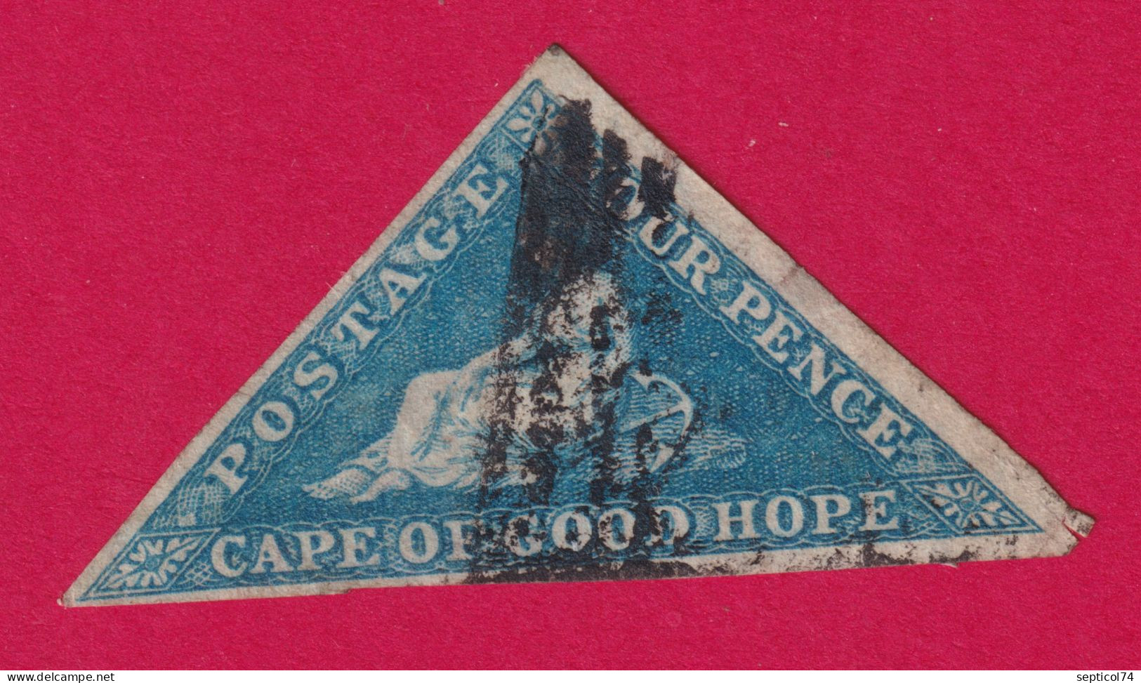 CAP DE BONNE ESPERANCE CAPE OF GOOD HOPE N°2 SIGNE CALVES COTE 150€ TIMBRE BRIEFMARKEN STAMP FRANCE - Cabo De Buena Esperanza (1853-1904)