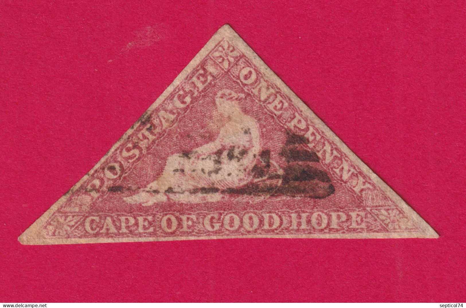 CAP DE BONNE ESPERANCE CAPE OF GOOD HOPE N°3 SIGNE CALVES COTE 300€ TIMBRE BRIEFMARKEN STAMP FRANCE - Kap Der Guten Hoffnung (1853-1904)