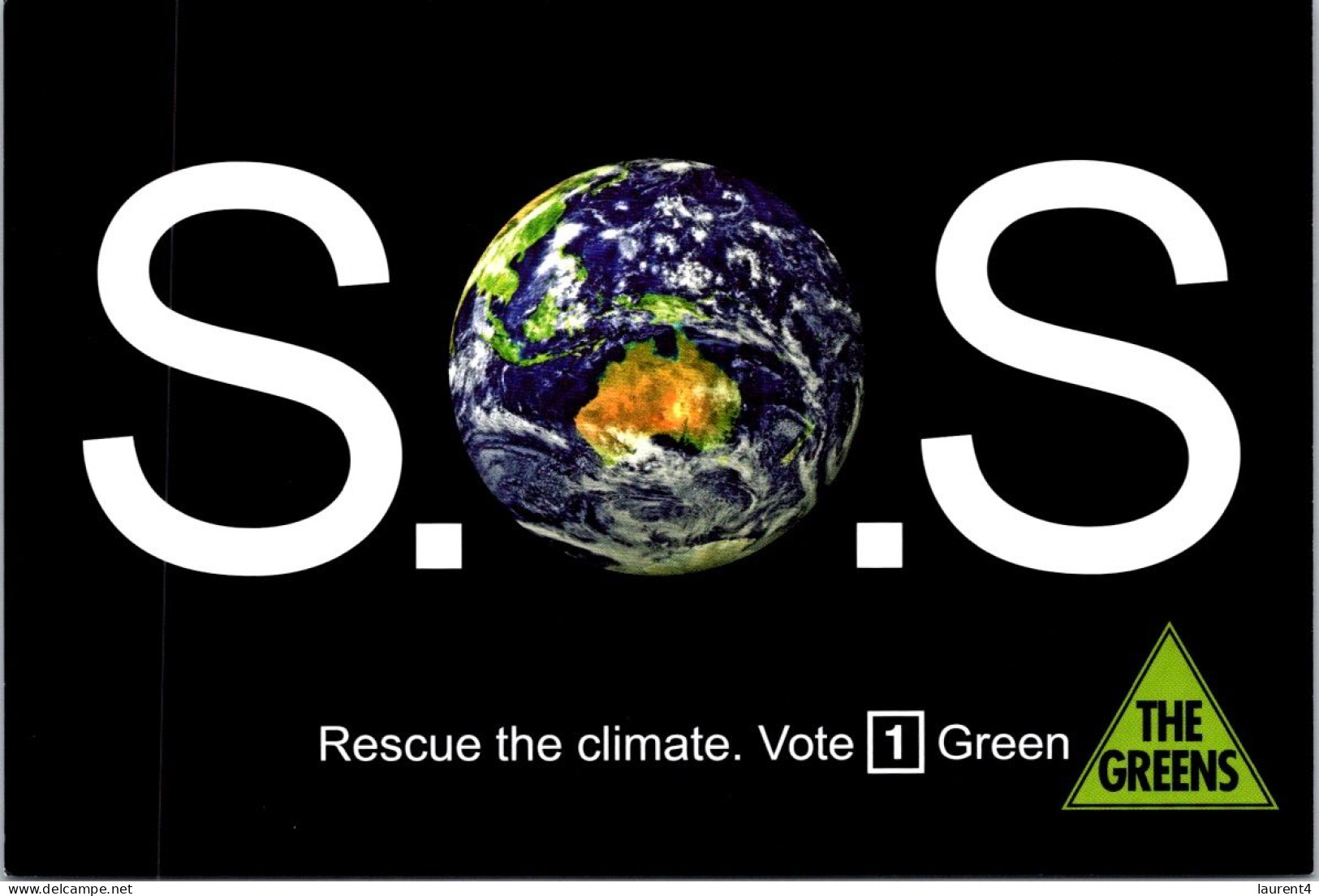 2-4-2024 (4 Y 45) S.O.S Climate (world Map) The Greens - Maps