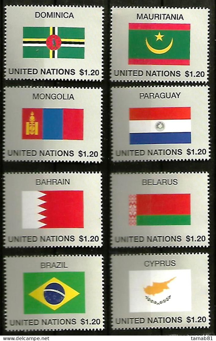 Flaggen Flag Drapeaux ONU 2020 Nations Unies Bureau De New York Neufs ** - Unused Stamps