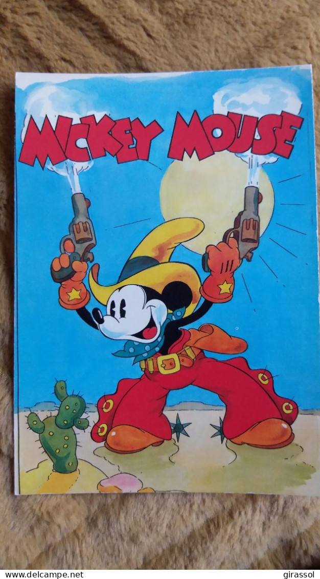 CPM WALT DISNEY MICKEY MOUSE COW BOY FAR WEST CACTUS PISTOLET FEU ED PICARD WD 5/21 - Altri & Non Classificati