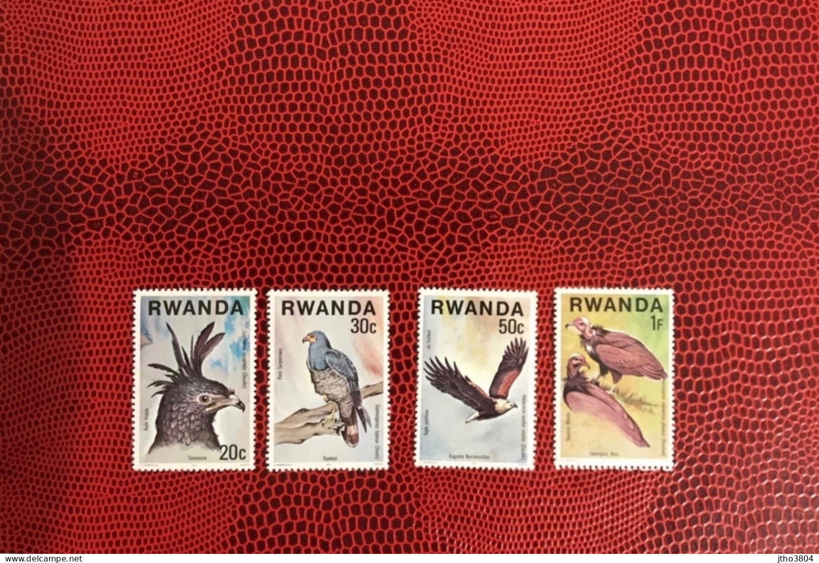 RWANDA 1977 4v MNH ** Michel 893 / 896 Pájaro Bird Pássaro Vogel Ucello Oiseau - Eagles & Birds Of Prey