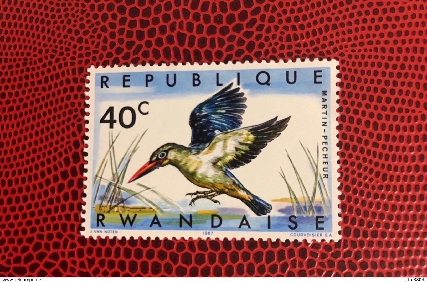 RWANDA 1967 1v MNH ** Woodland Kindfisher Martin Pêcheur  Pájaro Bird Pássaro Vogel Ucello Oiseau - Perroquets & Tropicaux