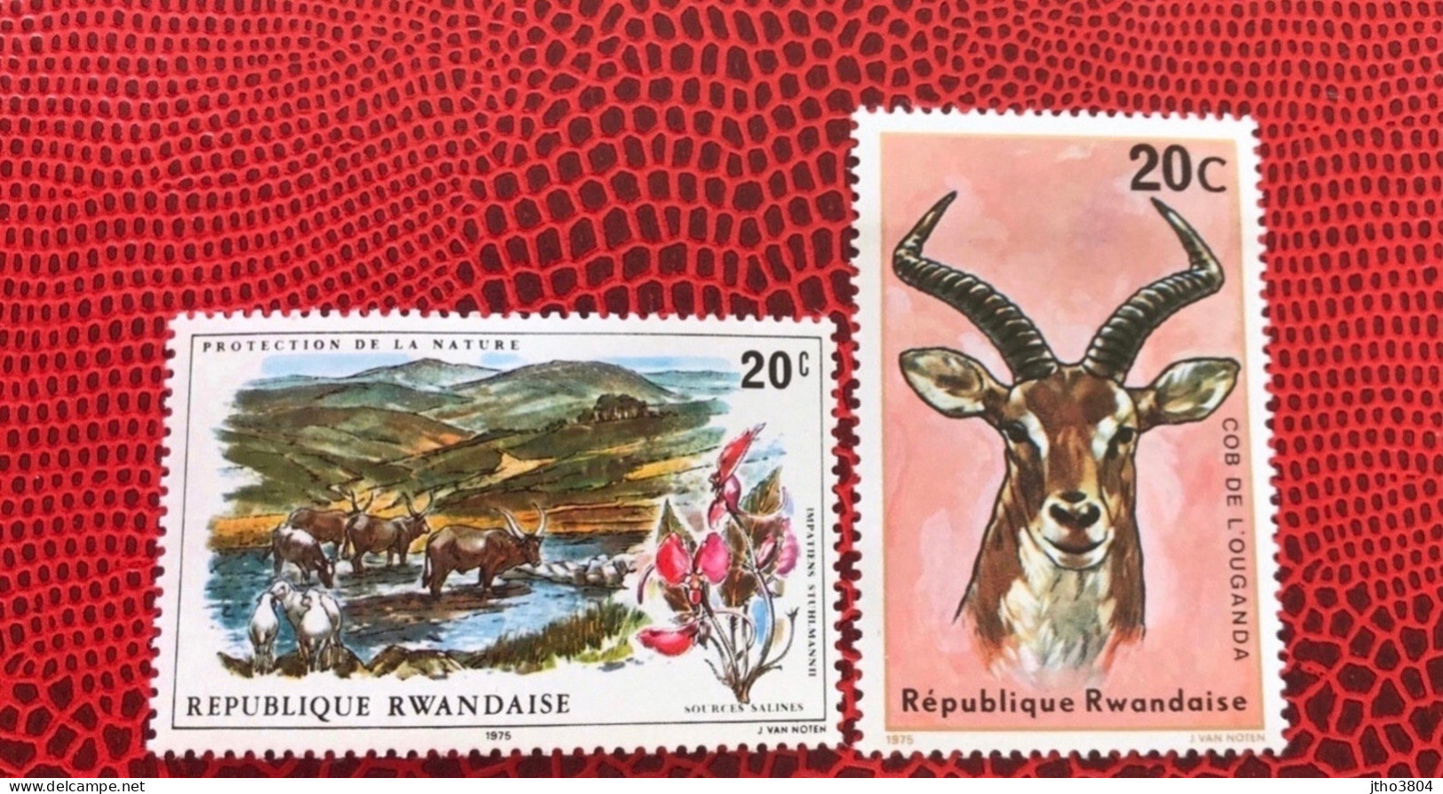 RWANDA 1975 2v Neuf MNH ** YT 760 Mi 744 Mamíferos Mammals Säugetiere Mammiferi Mammifère - Game