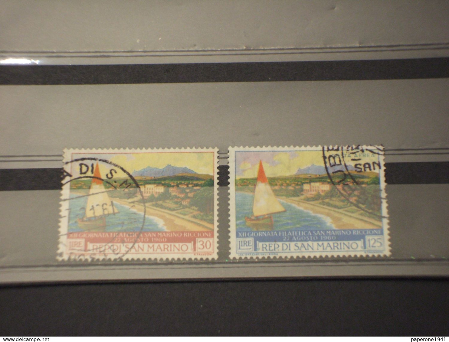 SAN MARINO - 1960 FIERA/VEDUTA 2 VALORI - TIMBRATI/USED - Used Stamps