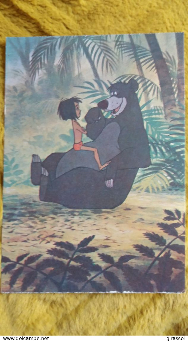 CPM WALT DISNEY LE LIVRE DE LA JUNGLE MOWGLI BALOO EN AMITIE - Autres & Non Classés