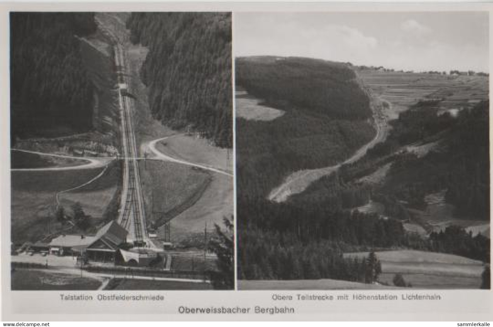 15372 - Oberweissbach - Bergbahn Oberweissbach - Ca. 1955 - Oberweissbach