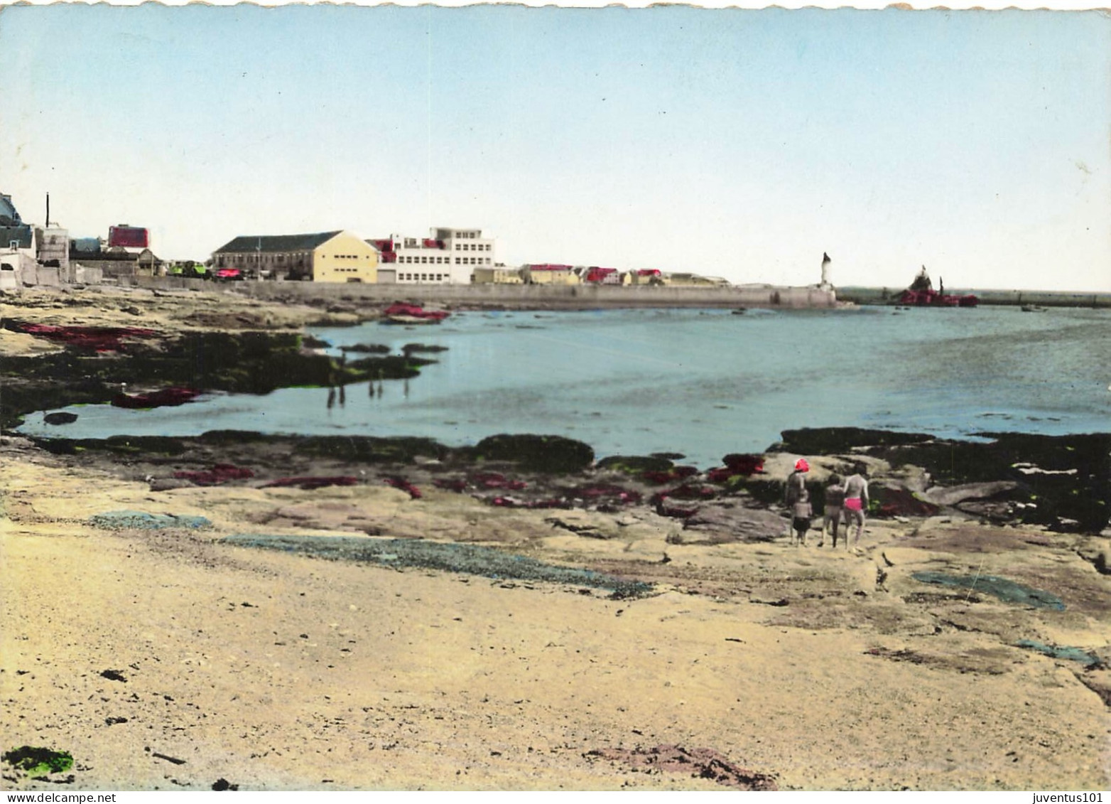 CPSM Le Guilvinec-La Plage-Le Port-Beau Timbre-RARE      L2814 - Guilvinec