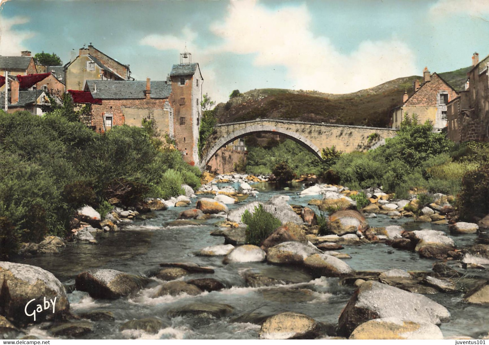 CPSM Pont De Montvert-Vieux Pont Sur Le Tarn-Timbre      L2814 - Le Pont De Montvert