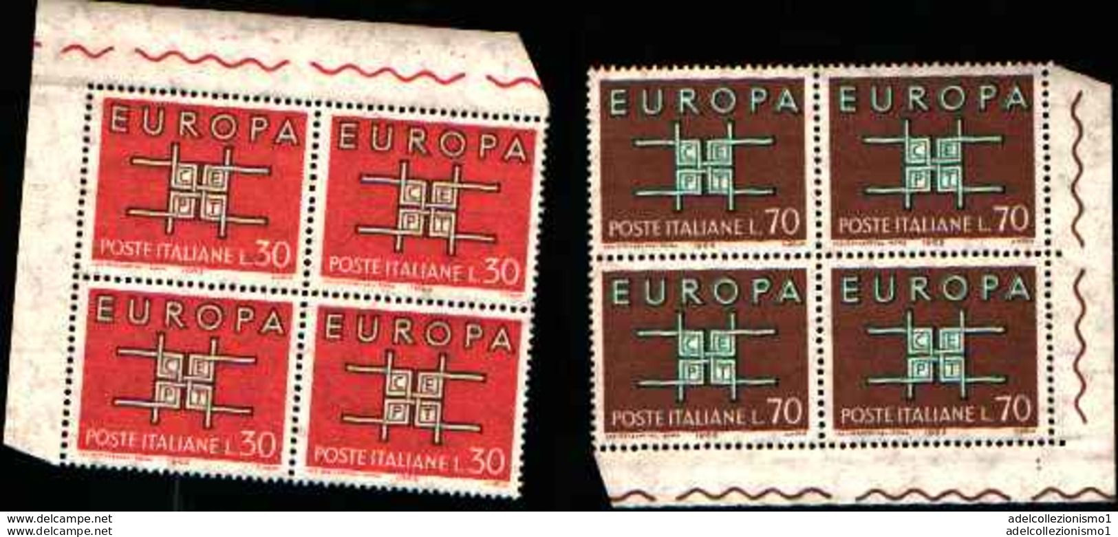 74188) ITALIA LOTTO QUARTINE ANNO 1963 MNH** VEDI FOTO - 1961-70: Mint/hinged