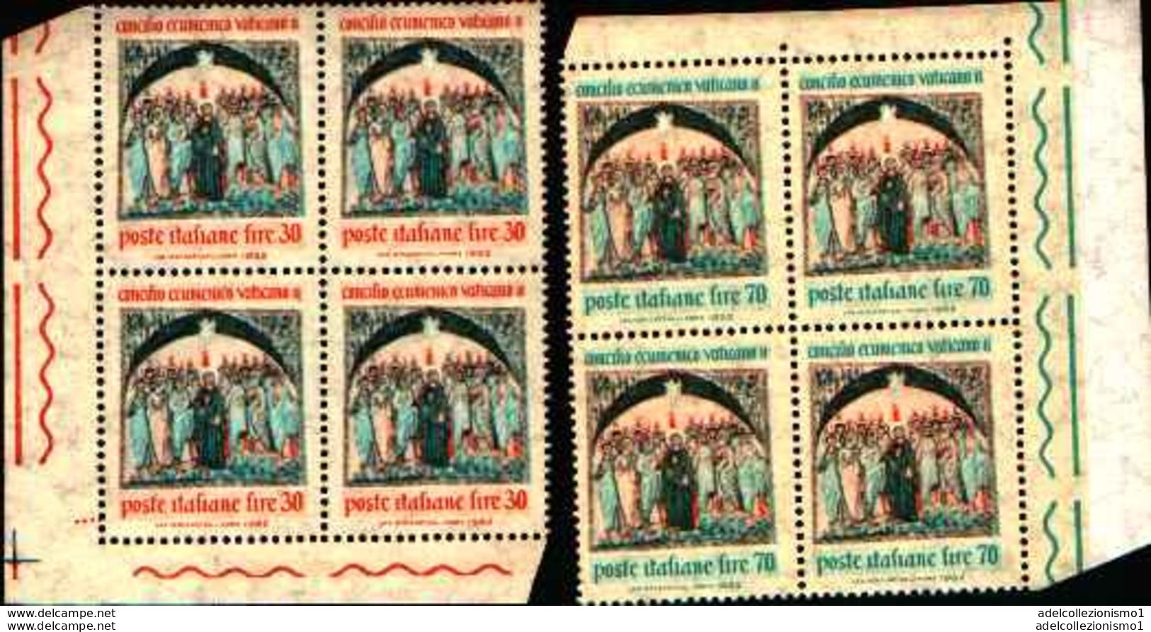 74188) ITALIA LOTTO QUARTINE ANNO 1963 MNH** VEDI FOTO