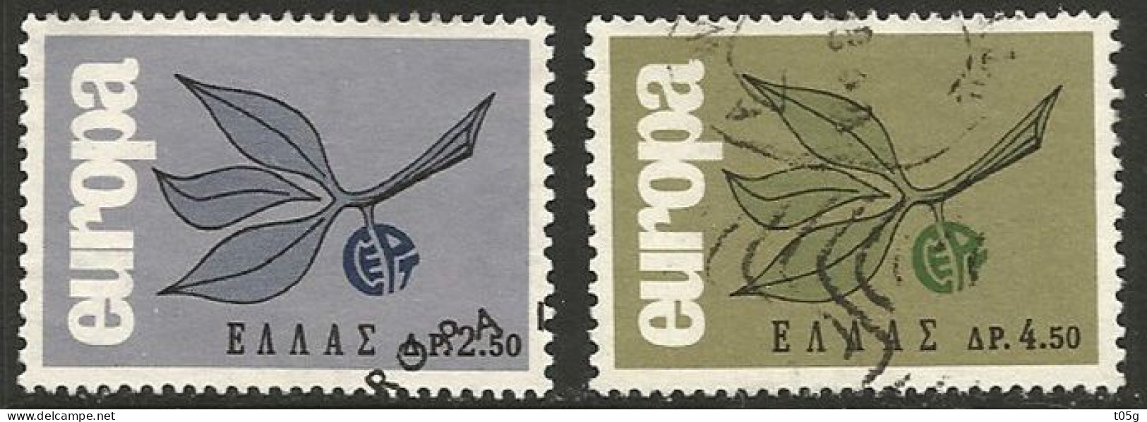 GREECE- GRECE - HELLAS 1965:  EUROPA CEPT Complet  Set Used - Oblitérés