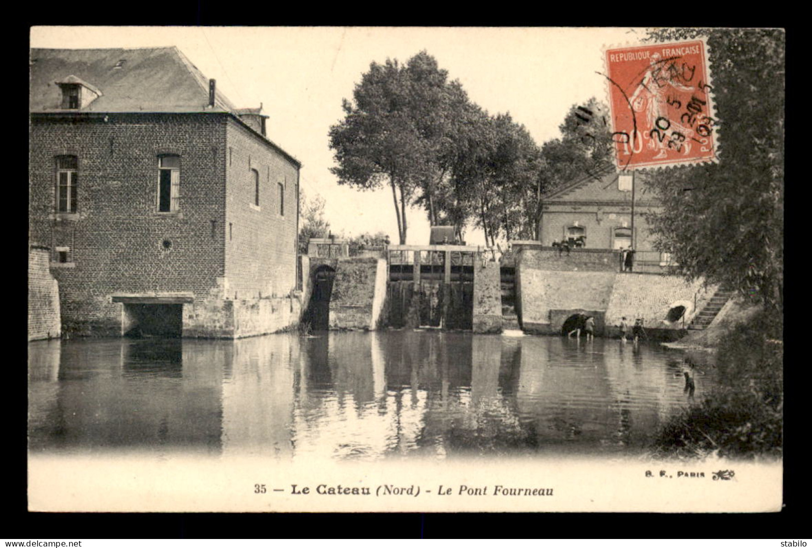 59 - LE CATEAU - LE PONT FOURNEAU - MOULIN A EAU - Le Cateau