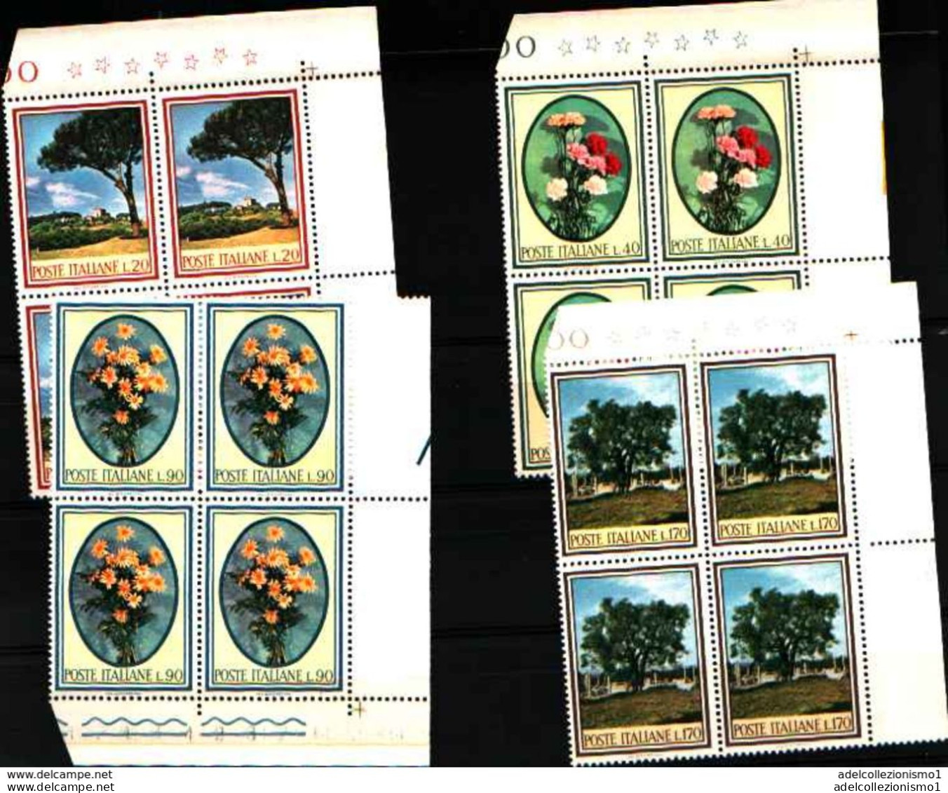 74190) ITALIA LOTTO QUARTINE MNH** VEDI FOTO - 1961-70: Nieuw/plakker